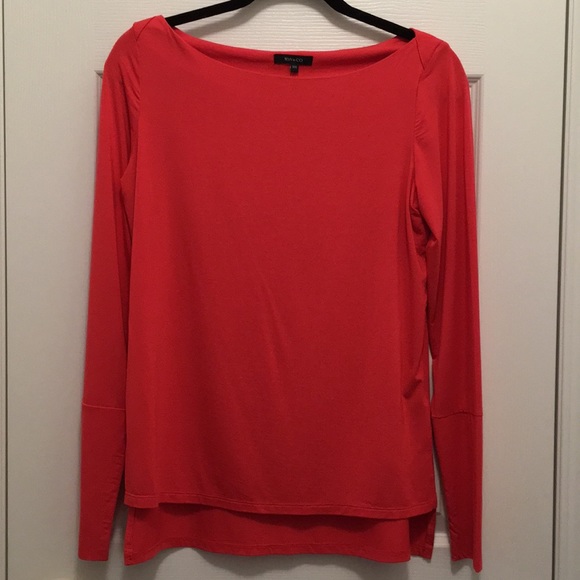 Coral Boat Neck Top NWT - Picture 1 of 4